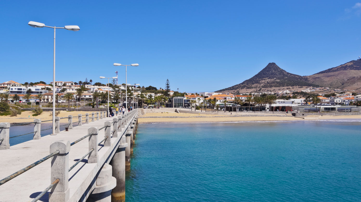 Chegada à Ilha do Porto Santo