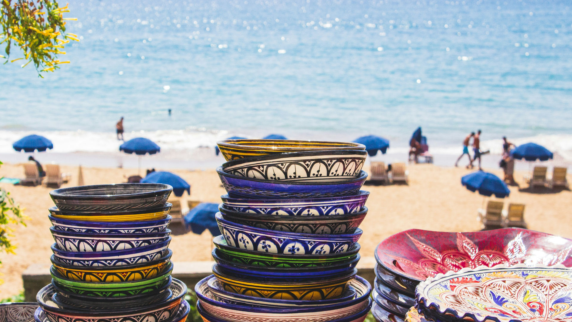 Praia em Taghazout (20 km de Agadir)