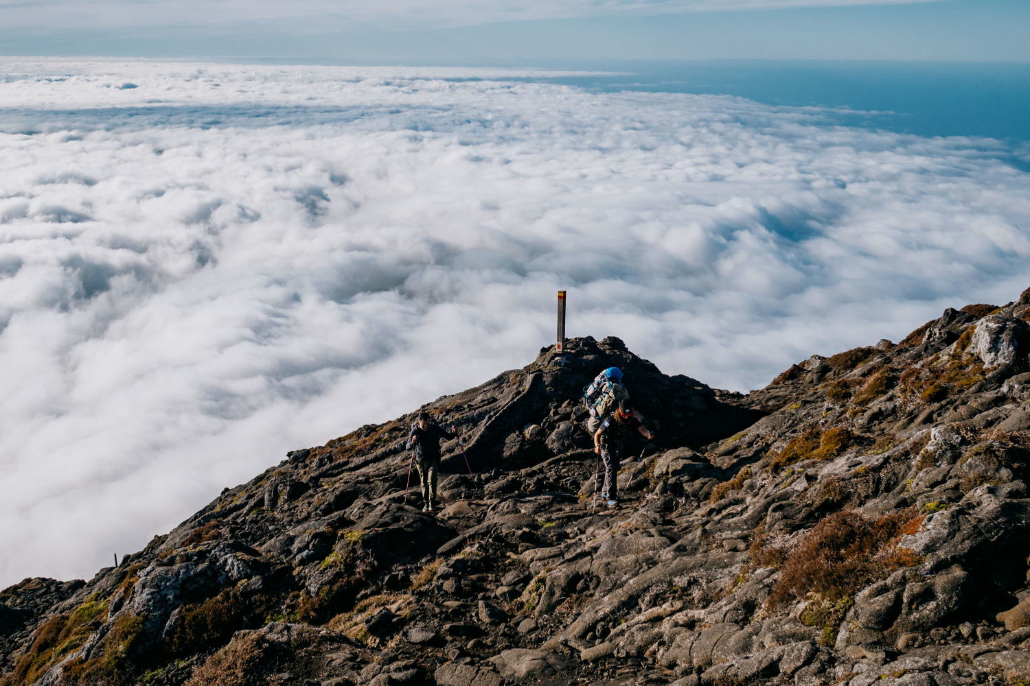 Subida da Montanha do Pico, Açores, Portugal