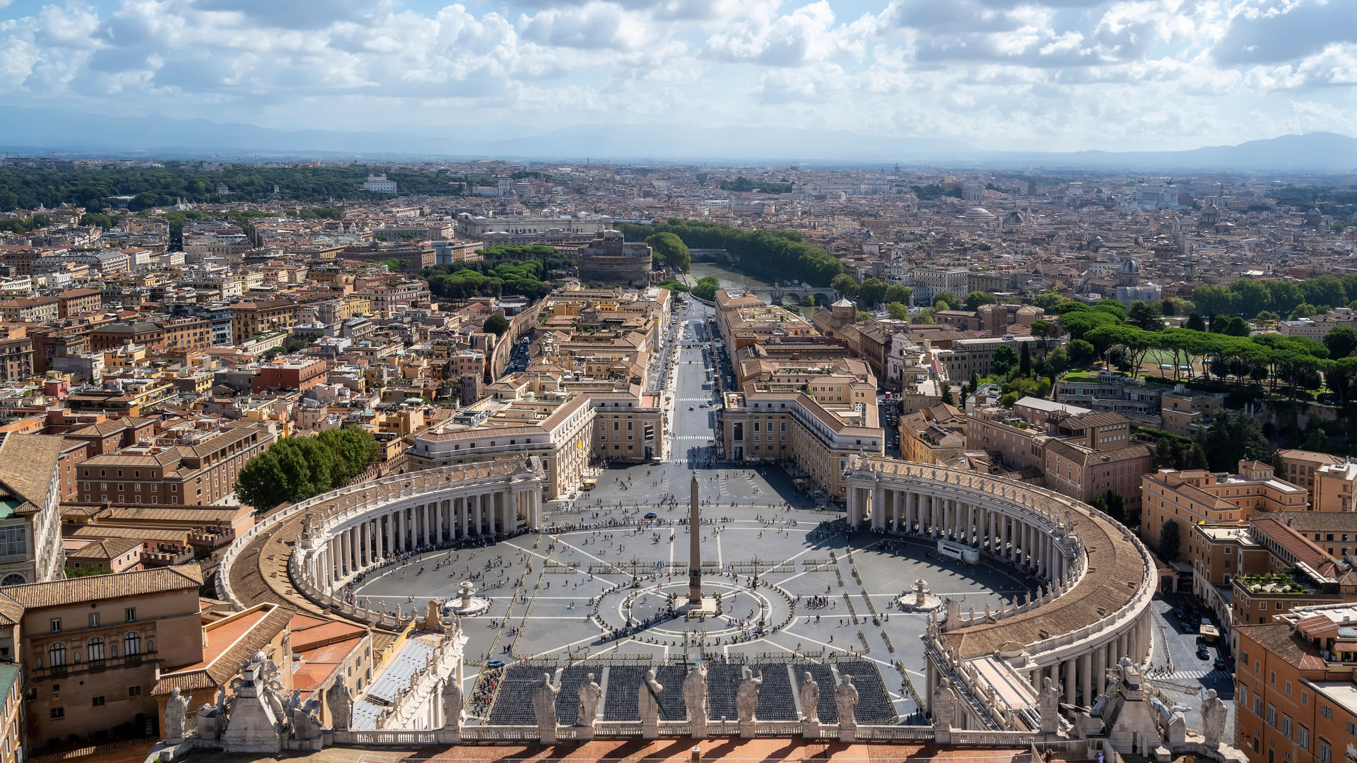 Praça de São Pedro e a Basílica de São Pedro