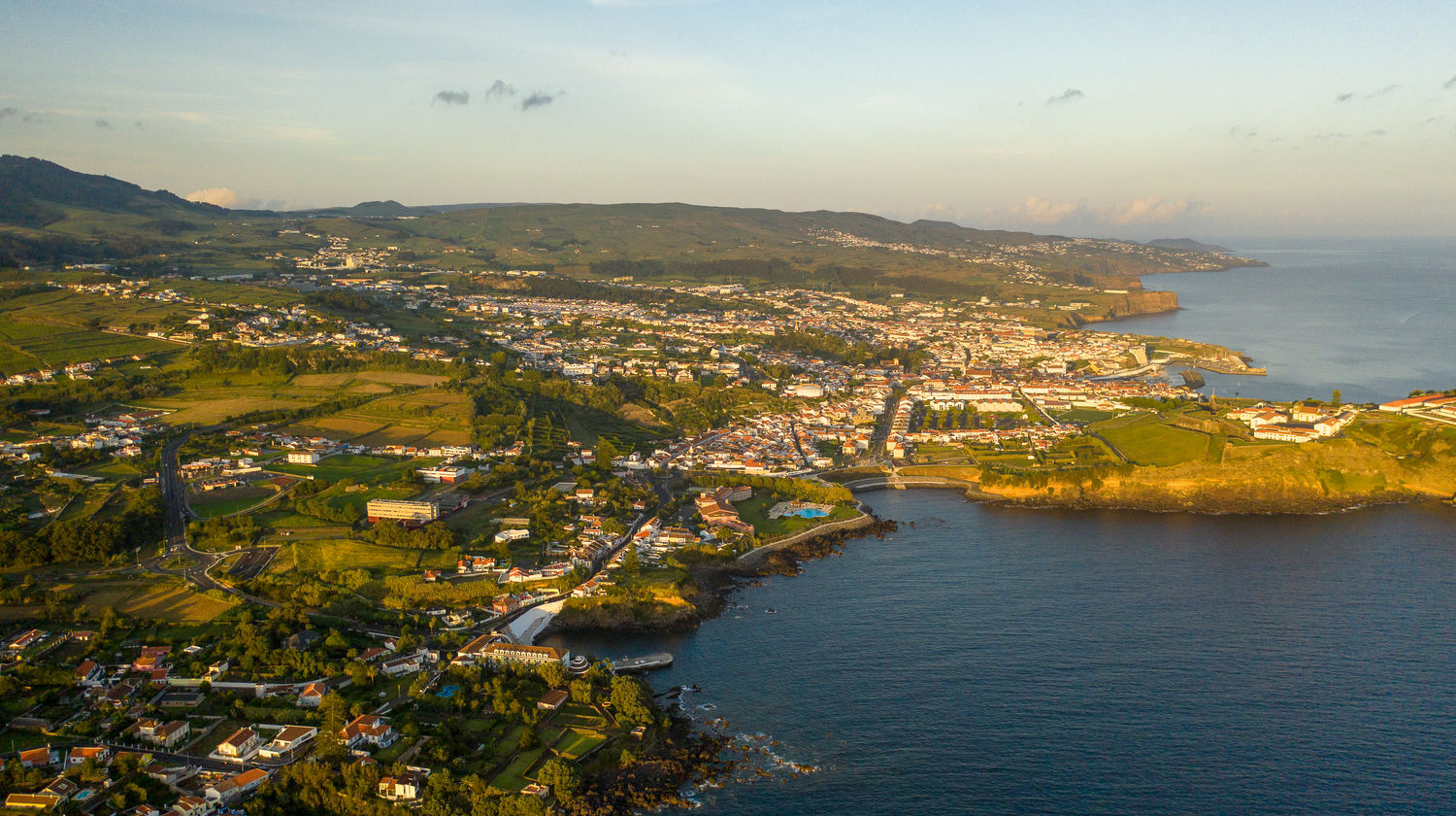 Vista Aérea da Ilha Terceira