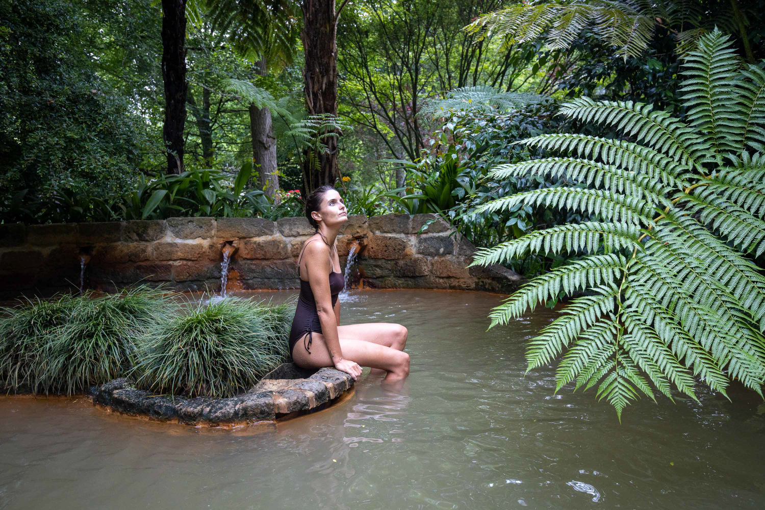 Piscina Termal do Parque Terra Nostra, São Miguel, Açores, Portugal