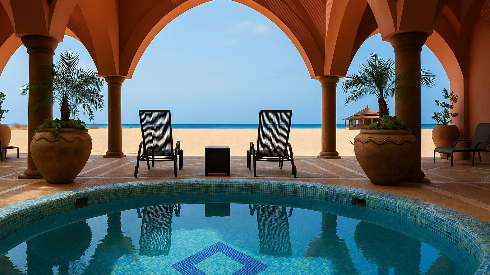 Piscina e Jacuzzi ©Hotel Riu Touareg