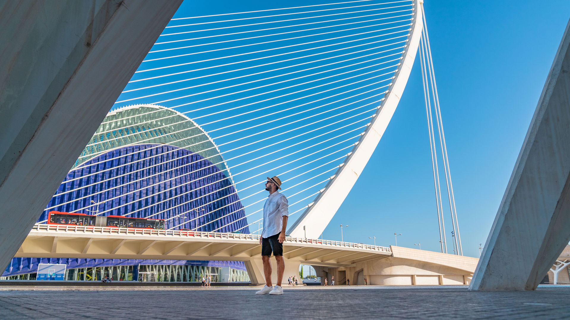 Ponte Assut de l'Or na Cidade das Artes e das Ciências
