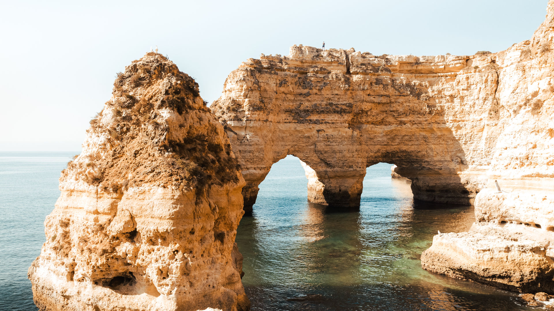 Heart Shaped Rock at Praia da Marinha, Algarve