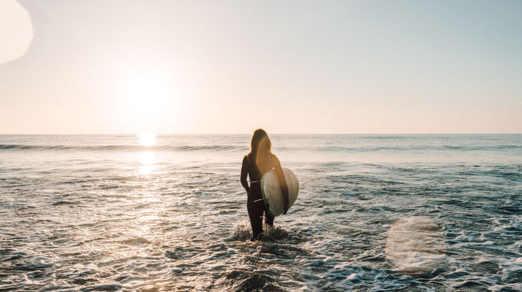 Sunset Surfing in the Algarve