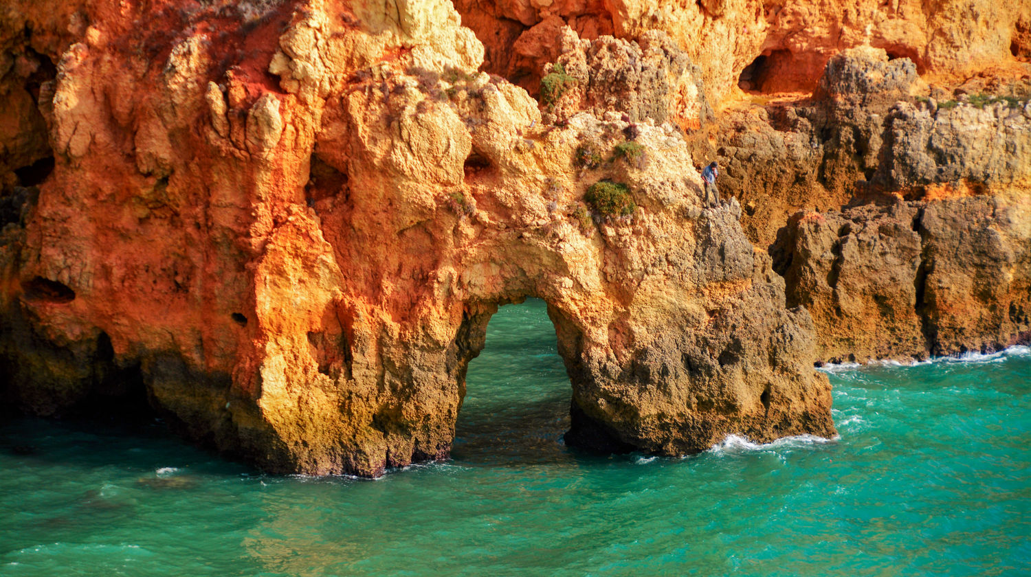 Rocky Coast in Lagos, The Algarve