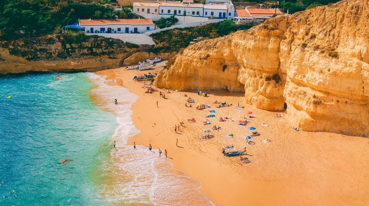 Praia da Marinha in Lagoa, The Algarve