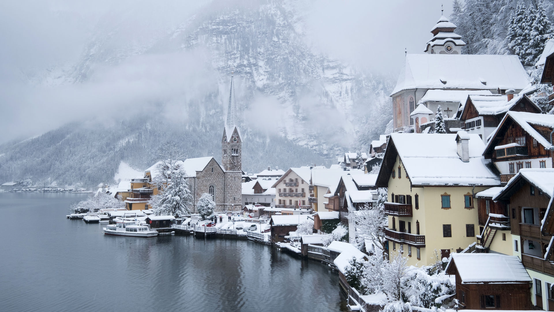 Hallstat village in Austria