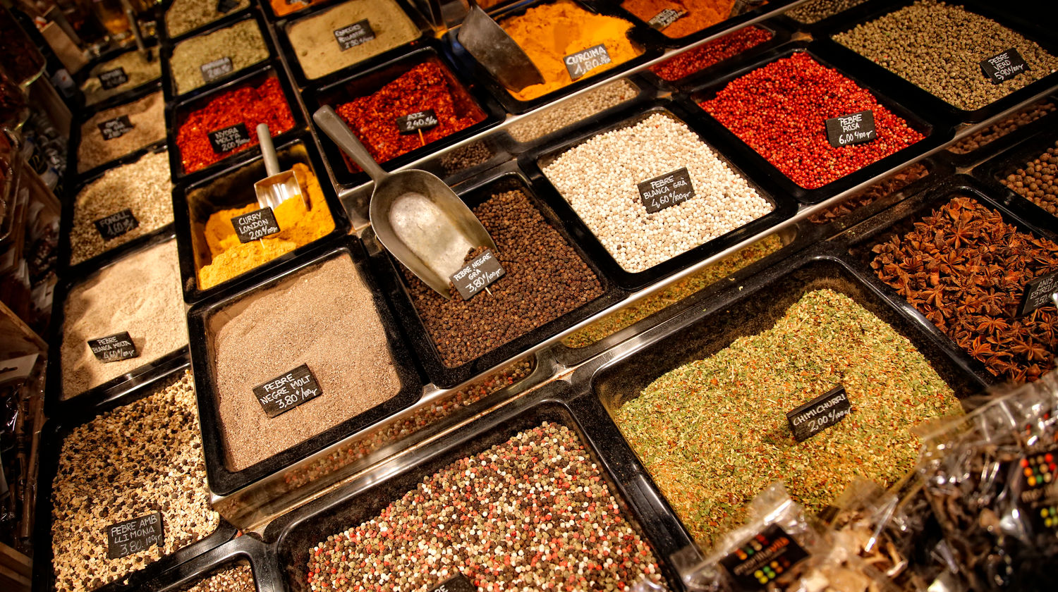 La Boqueria Market in Barcelona, Spain