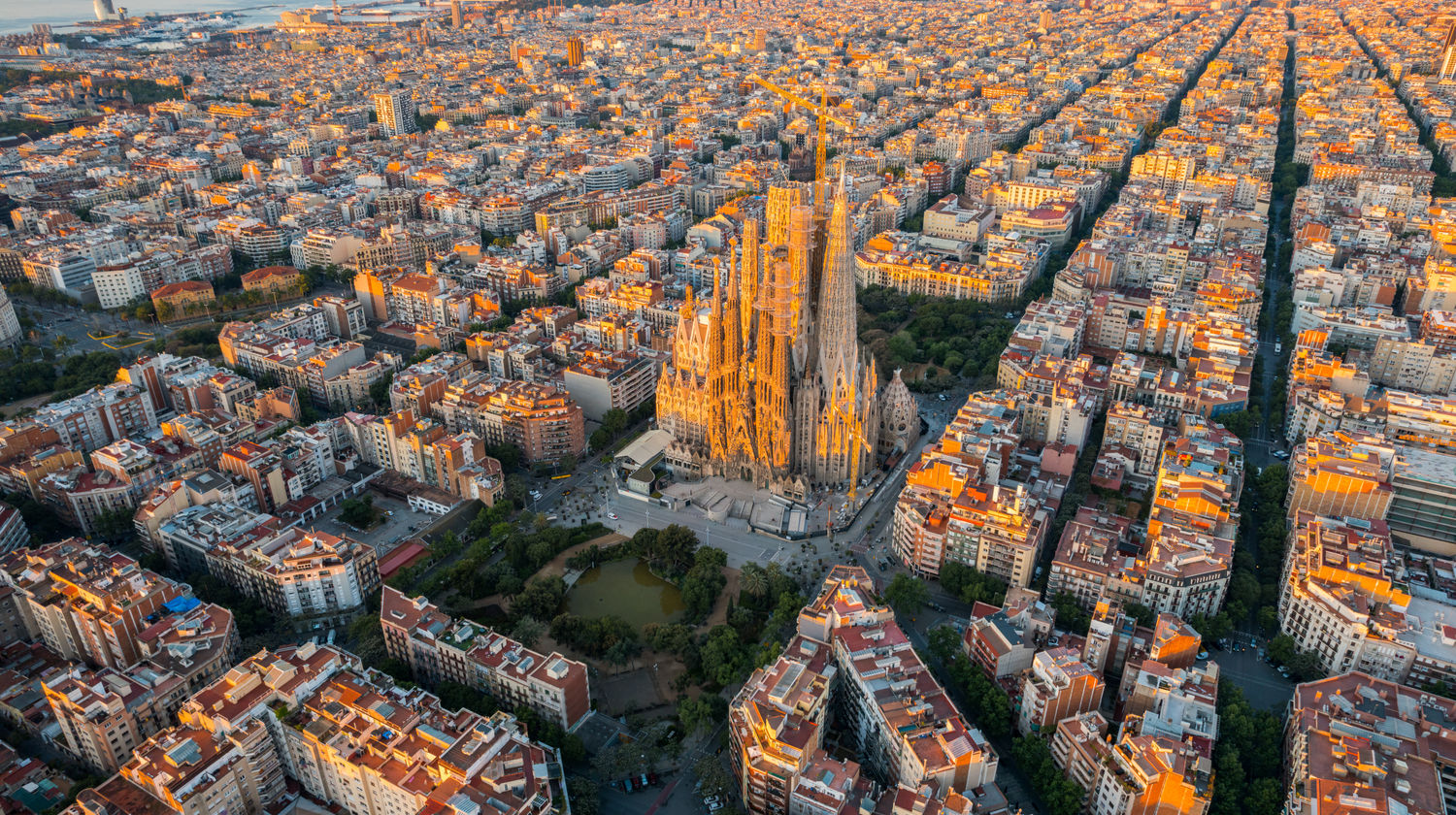 Arrival in Barcelona, Spain 