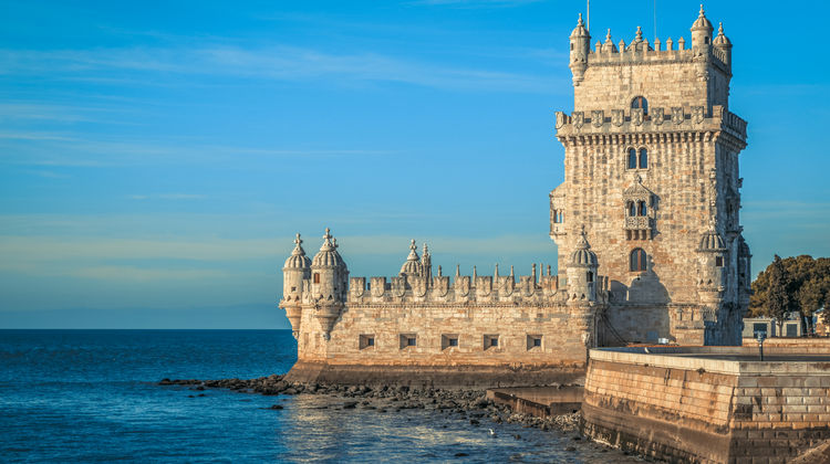 Torre de Belém (Belém Tower) on the Tagus River in Lisbon