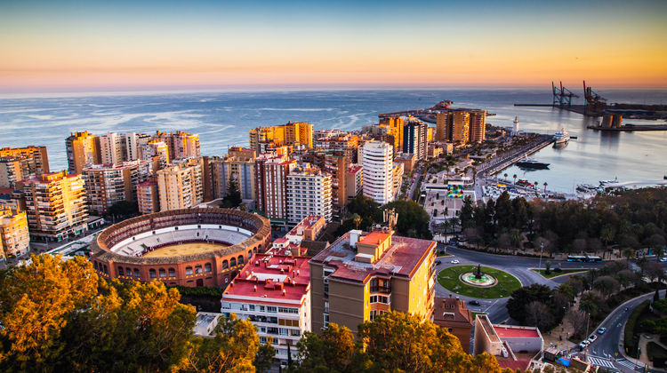 Sunset Over Malaga