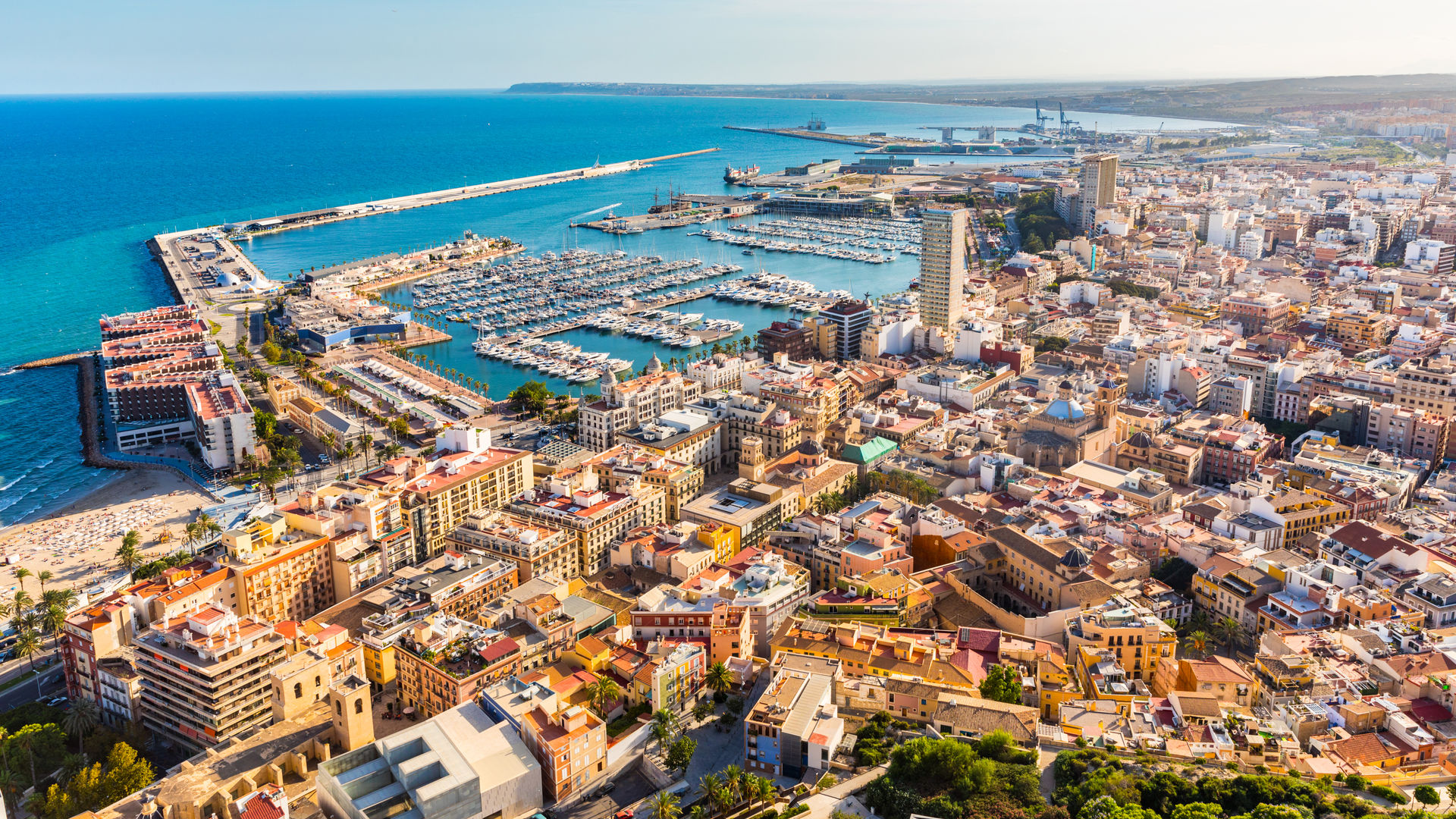 Aerial View of Alicante (Spain)