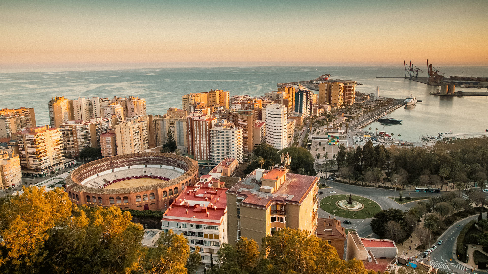 Panoramic View of Málaga, Spain