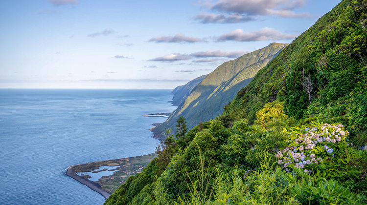 São Jorge Island, just a short ferry ride from Faial, is part of the Triangle Islands