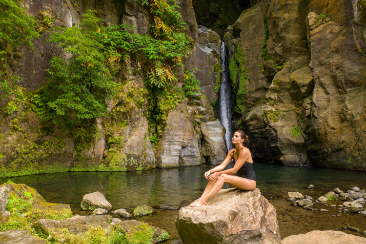 Waterfall of Salto do Cabrito, São Miguel