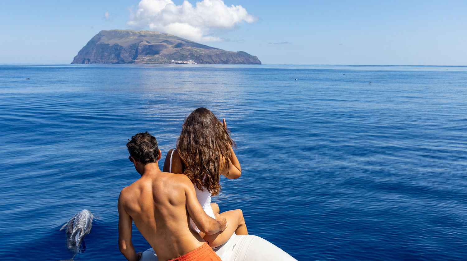 Boat trip to Corvo Island from Flores Island