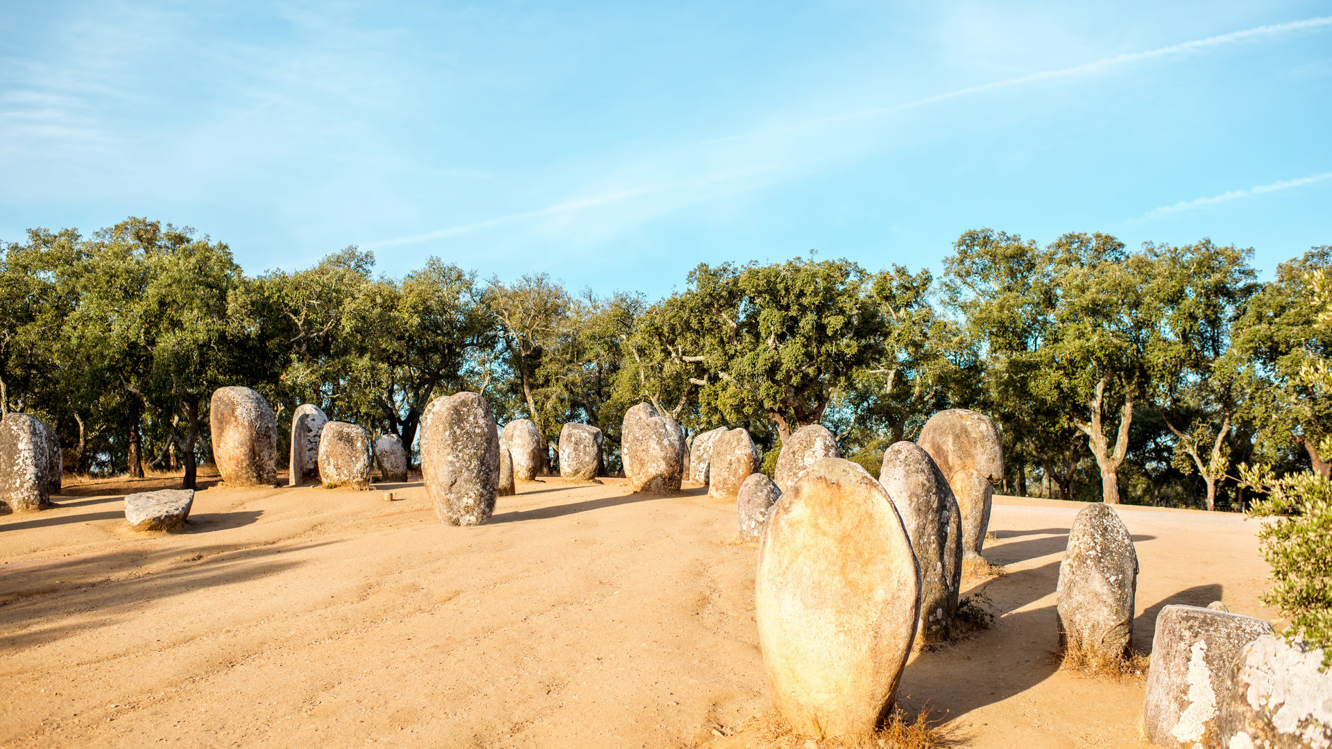 Menhirs in Évora, Portugal