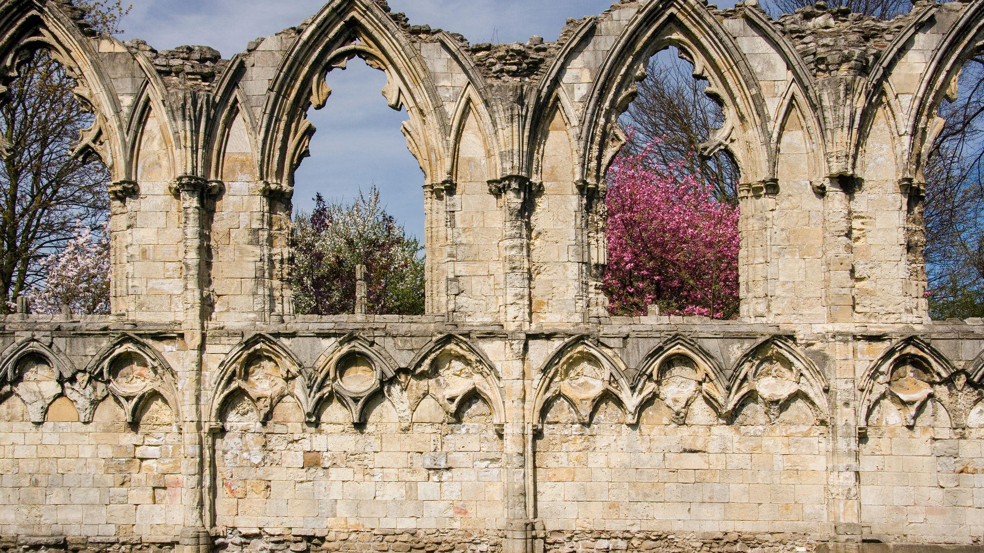 Ruins of St Marys Abbey, York, United Kingdom