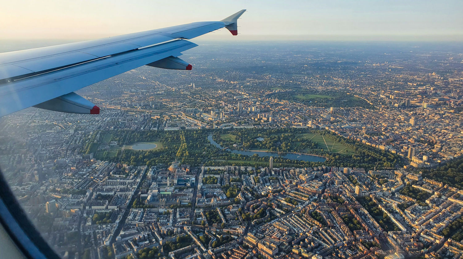 Arrival in London, United Kingdom