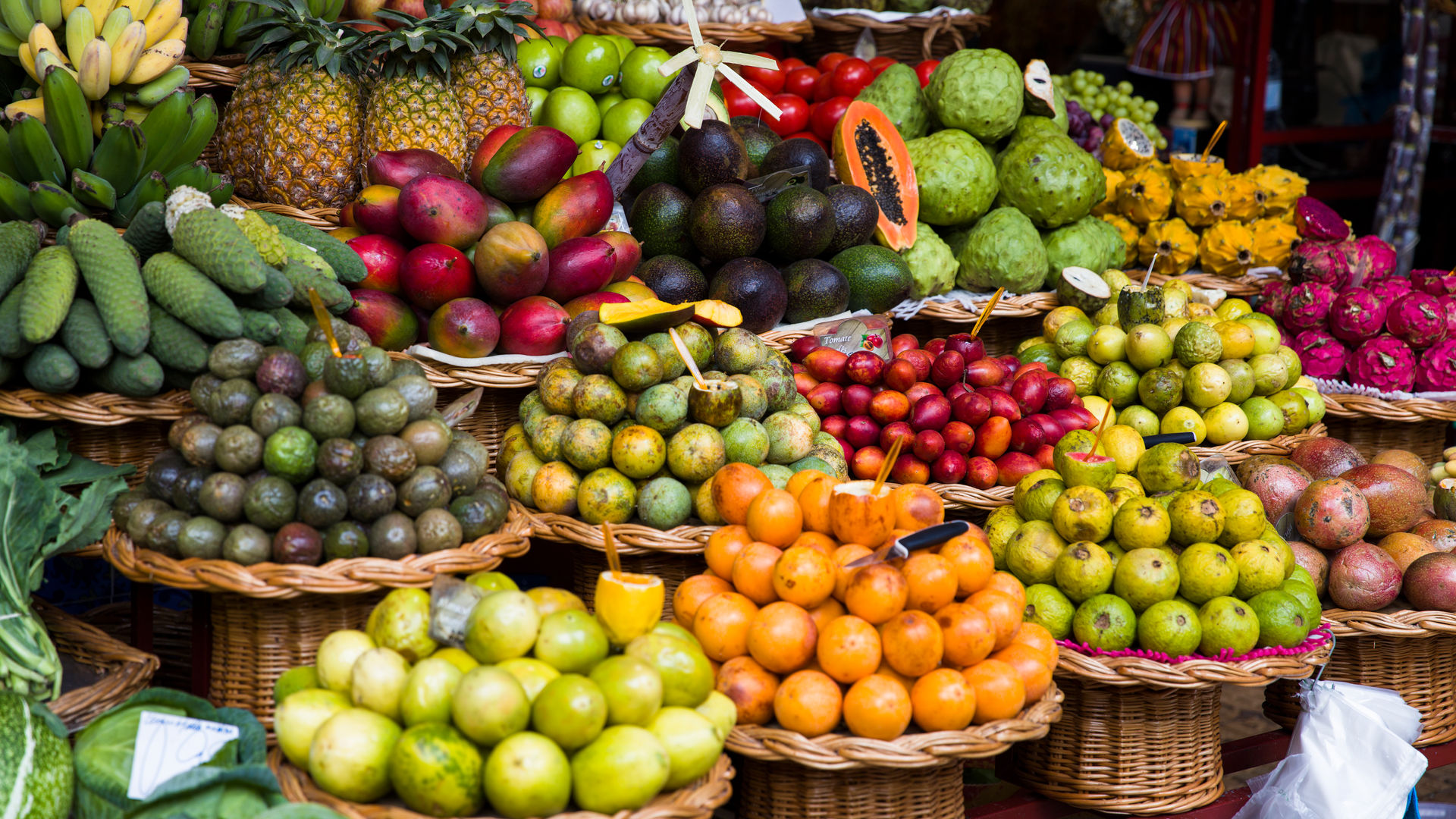 Farmers' Market in Funchal, Madeira Island