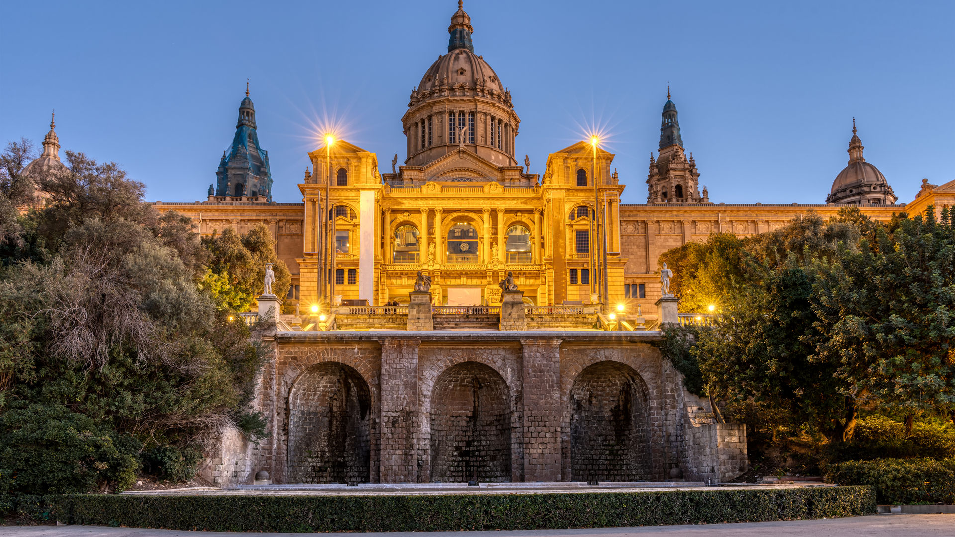 The National Palace of Montjuic in Barcelona, Spain