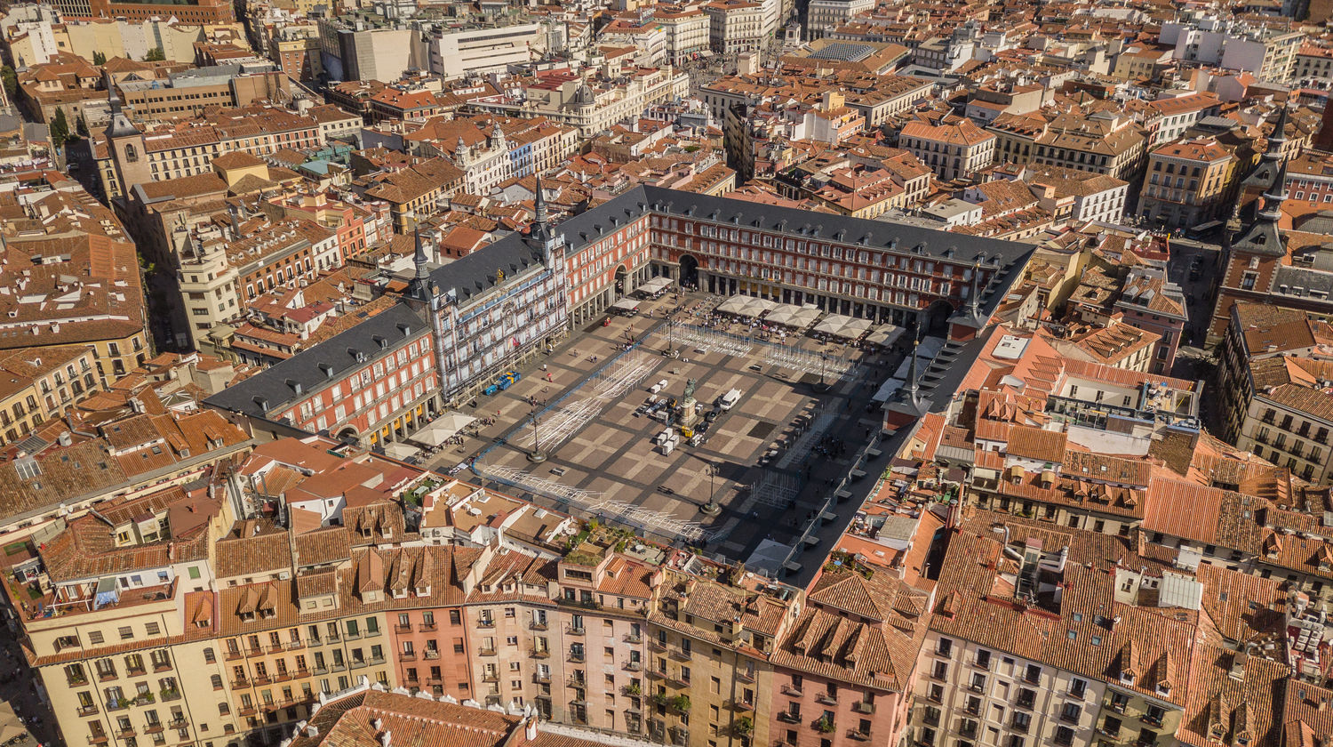 View of Plaza Mayor, Madrid, Spain