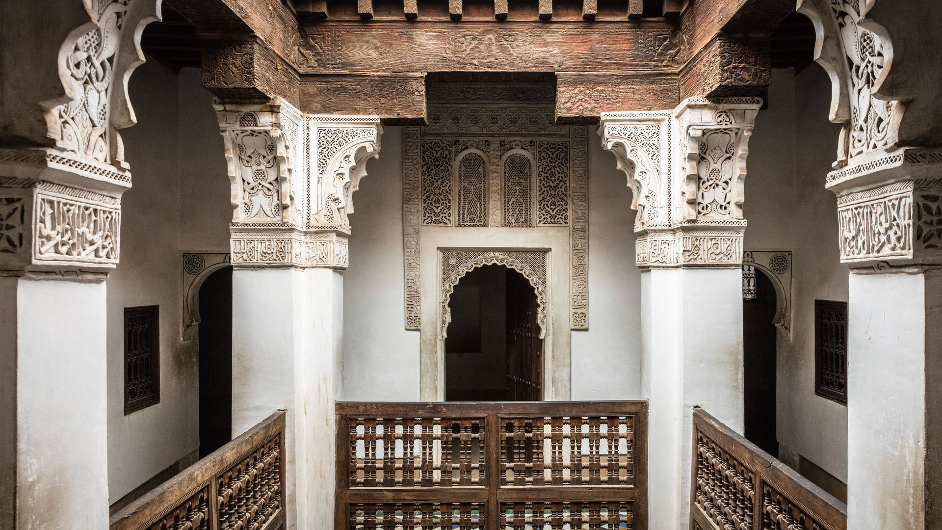 Ben Youssef Madrasa, a historic Islamic college located in Marrakesh