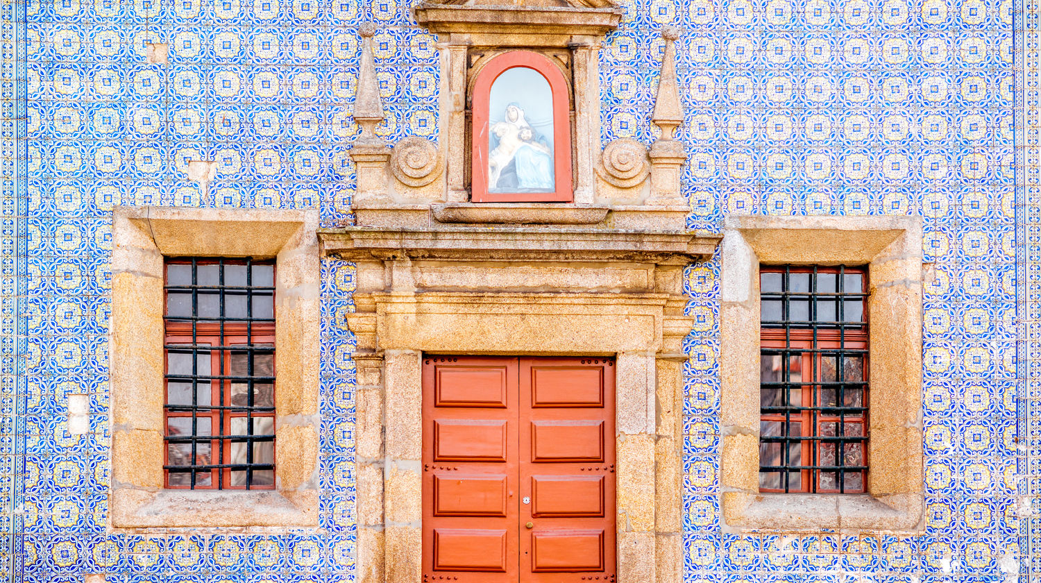 Traditional "azulejo" (tile) in Porto, Portugal