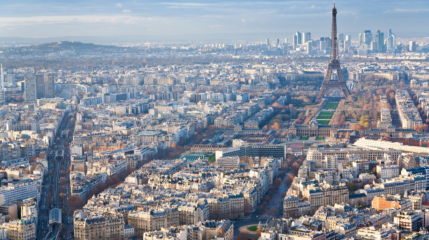 View above Paris