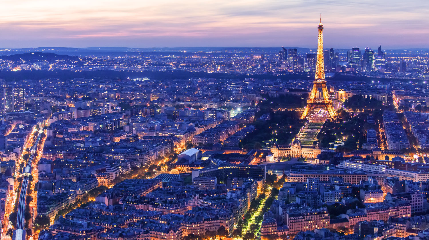 Eiffel Tower at night, Paris