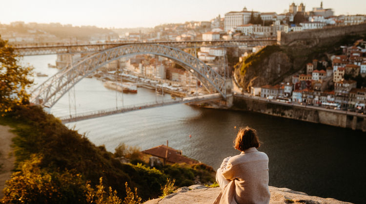 Sunset at the Dom Luís I Bridge, Porto