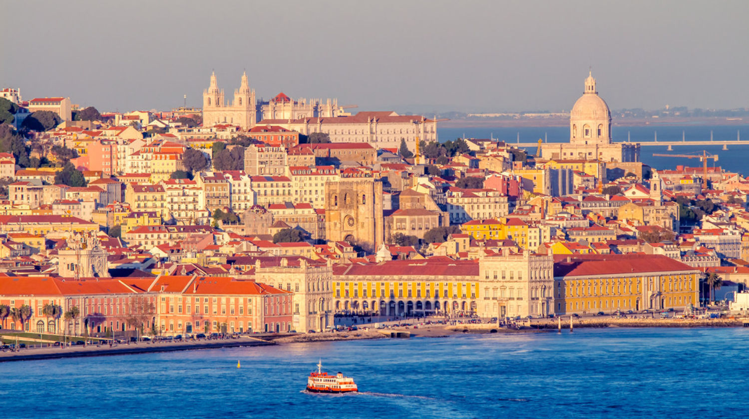 Sunset in the Tagus River, Lisbon