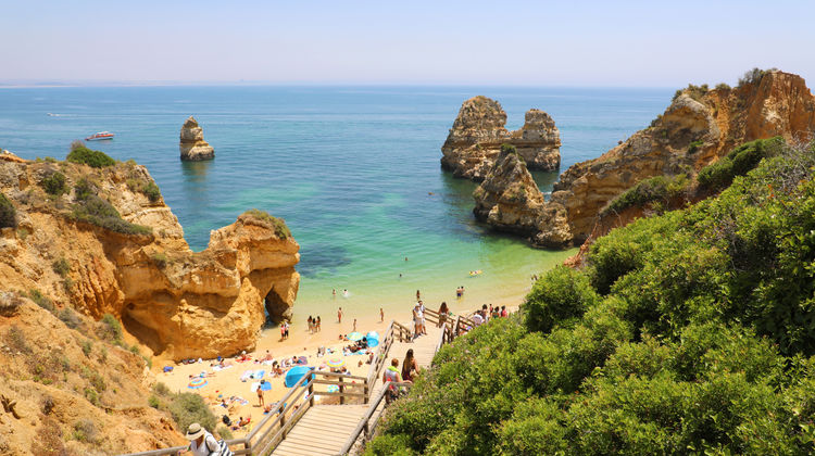 Camilo Beach in Lagos, The Algarve (Portugal)