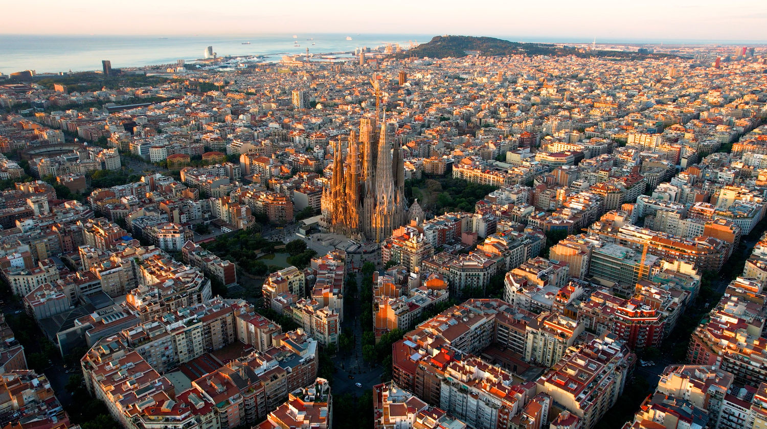 Aerial View of Barcelona