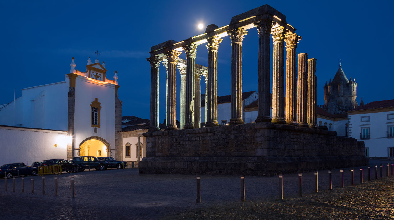 Roman Temple in Évora, Portugal