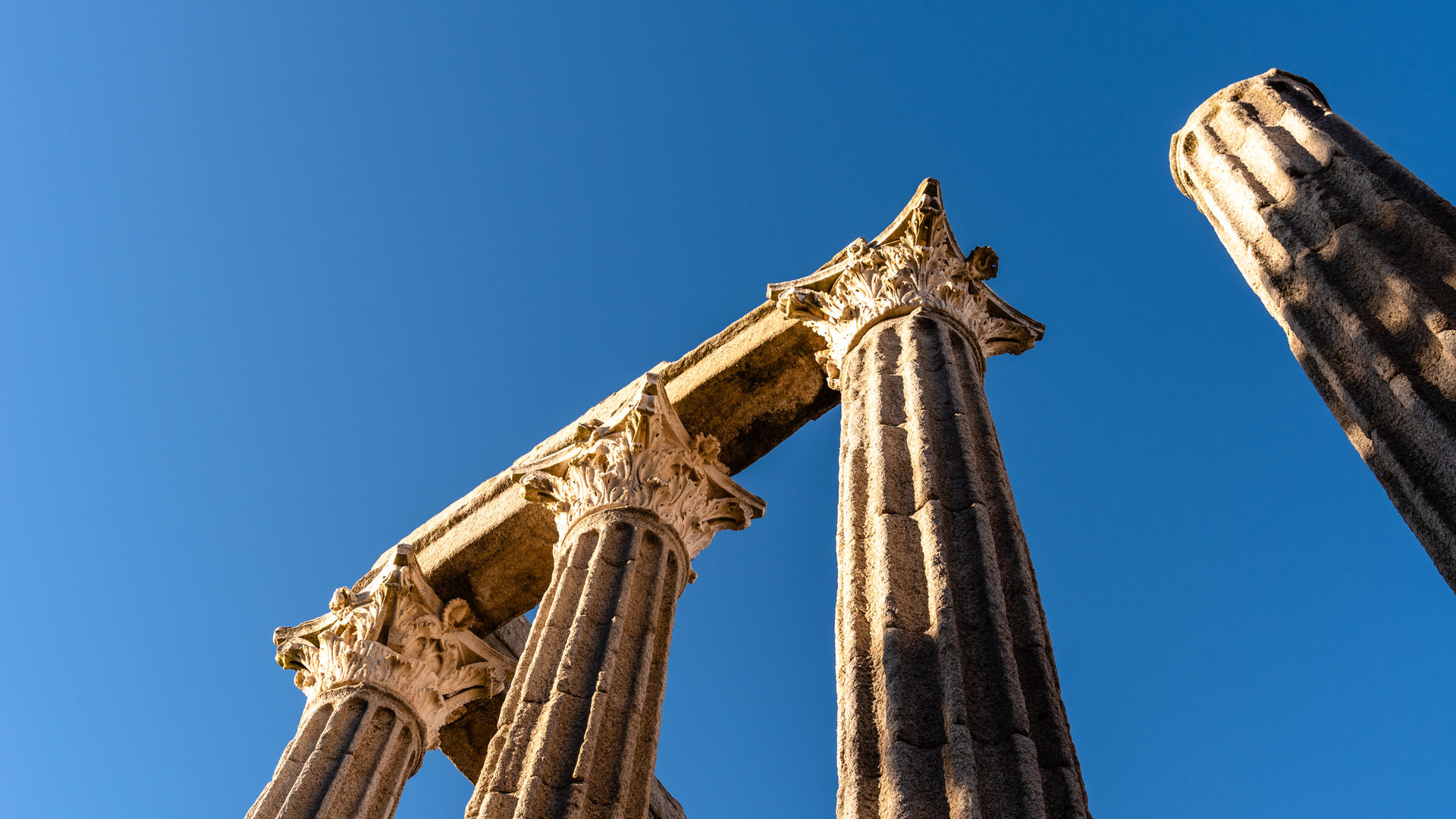 Roman Temple in Évora, Portugal