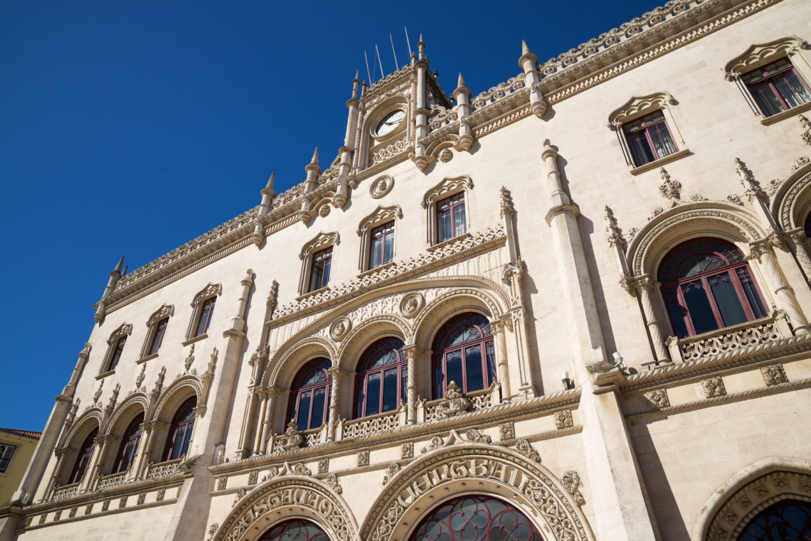 Rossio metro station in Lisbon Portugal