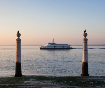 Cais das Colunas in Lisbon, Portugal
