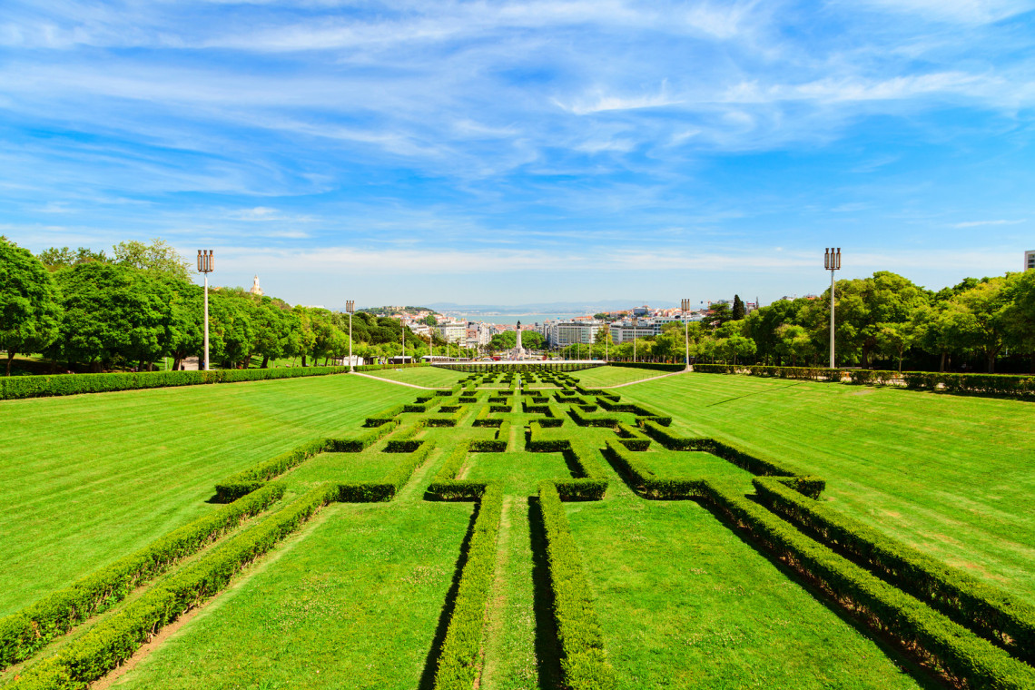 Eduardo VII Park in Lisbon, Portugal