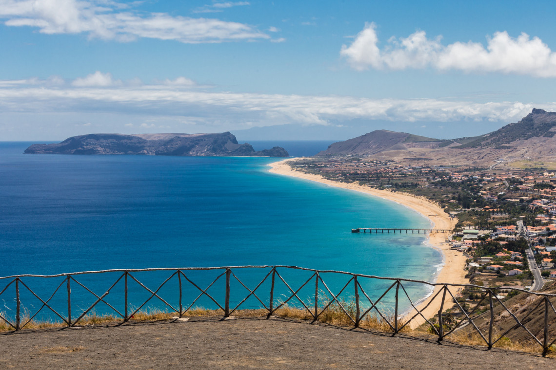 Porto Santo island from Portela viewpoint, Porto Santo, Madeira, Portugal Porto Santo island from Portela viewpoint, Porto Santo, Madeira, Portugal