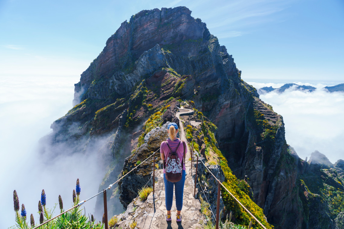 Pico do Arieiro - Pico Ruivo trail Stairway to Heaven Madeira Portugal