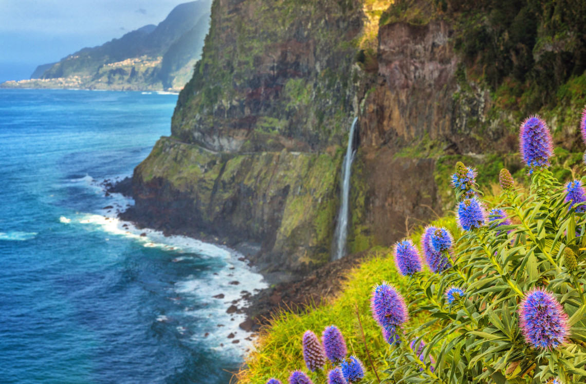 Madeira Waterfall  - Bridal Veil (Veu de Noiva) in Seixal
