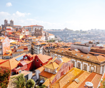 Cityscape of Porto City in Portugal