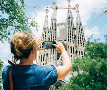 Sagrada Familia Cathedral in Barcelona, Spain Sagrada-familia-cathedral-barcelona-spain-church-religious-religion-tourist-tourism-travel-destination-attractions-attractions-touristic-monument-architecture