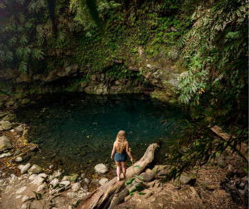 Poço Azul in São Miguel Island, Azores 