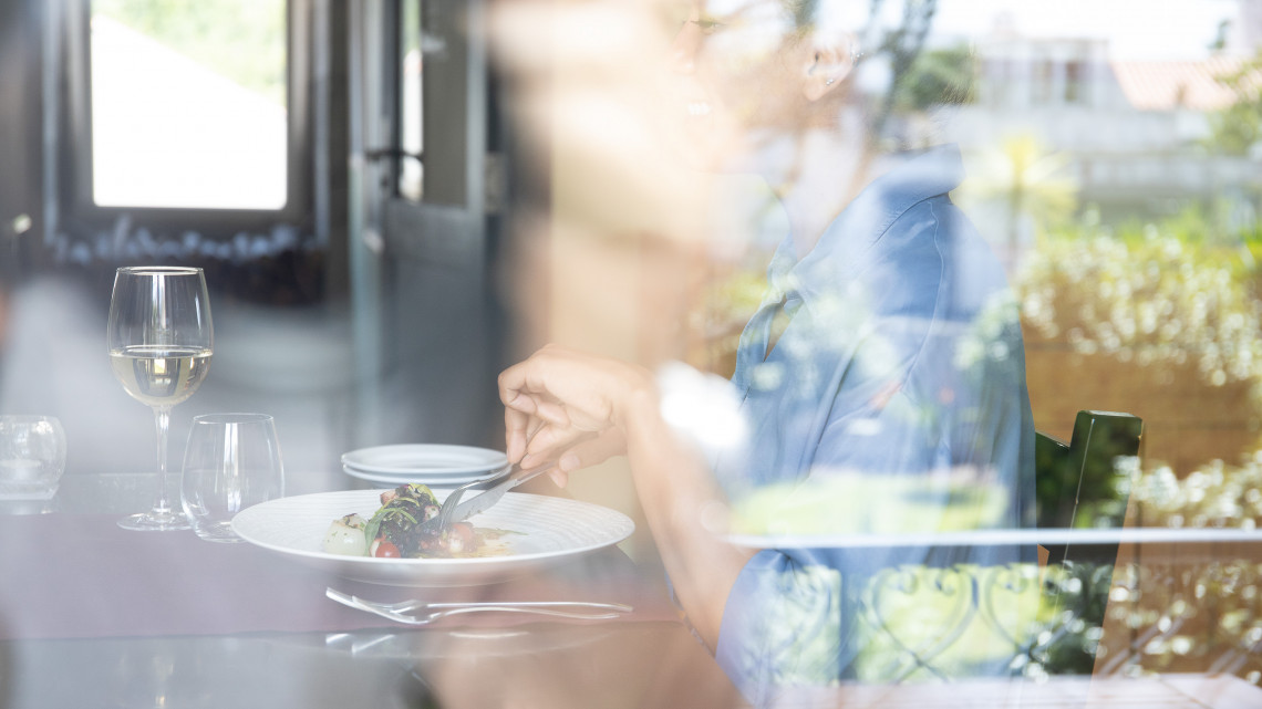 Restaurant QB sur l'île de Terceira, Açores, Portugal QB restaurant in Terceira Island, the Azores, Portugal
