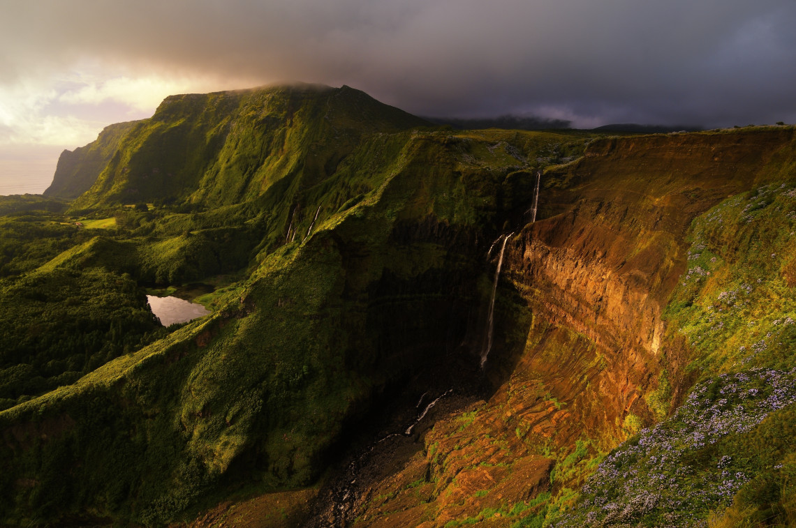 ribeira-grande-waterfall-in-flores-island-azores-portugal-archipelago