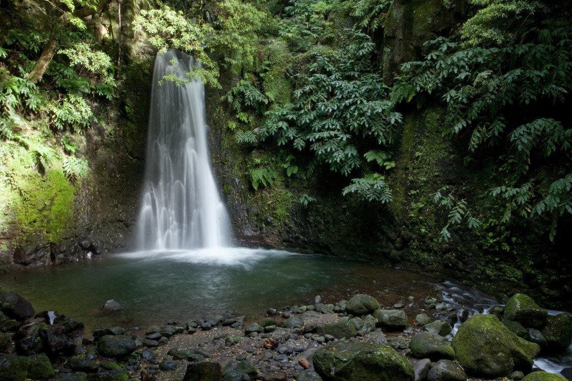 Cascata do Salto do Prego na Ilha de São Miguel, Açores